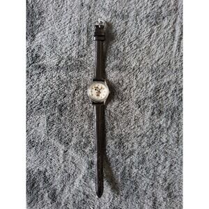 Lorus Disney V515-6080 Genuine Leather Quartz Analog Women's Watch Needs Battery